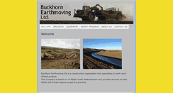 Desktop Screenshot of buckhornearthmoving.com